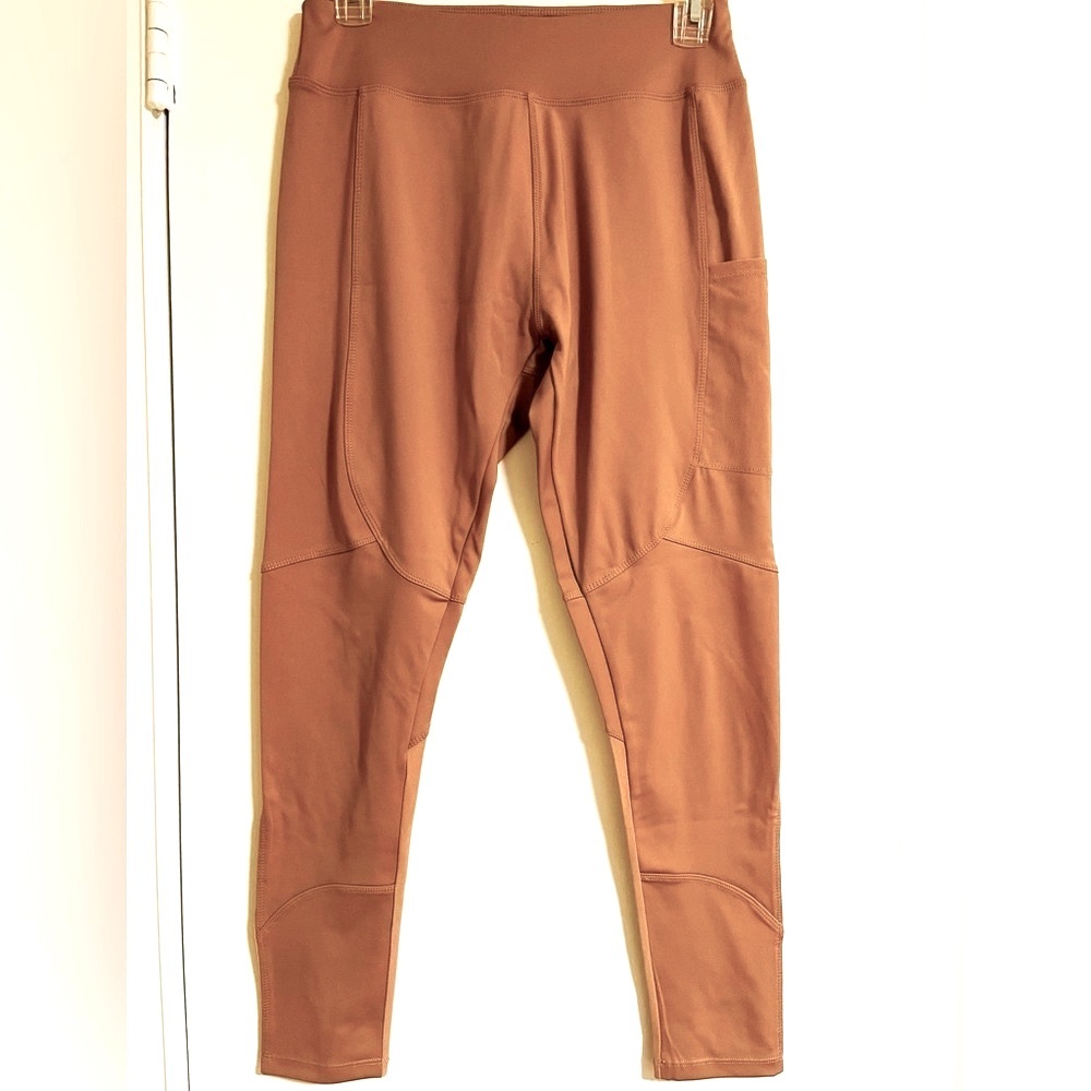 ASOS 4505 Camel High-Rise Leggings - Size 8 - Picture 3 of 5